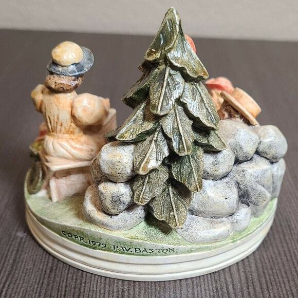 Vintage 1980 Figurine Sebastian Miniatures Family Picnic SML380 (#2) - Picture 5 of 9